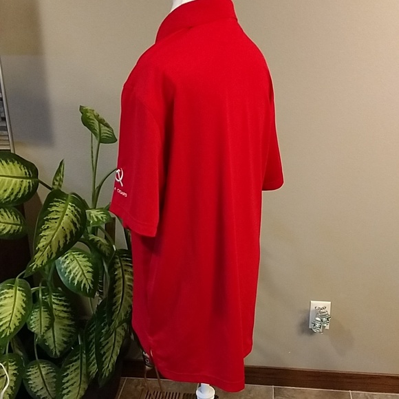 Under armour red loose fit polo size l - Picture 4 of 8